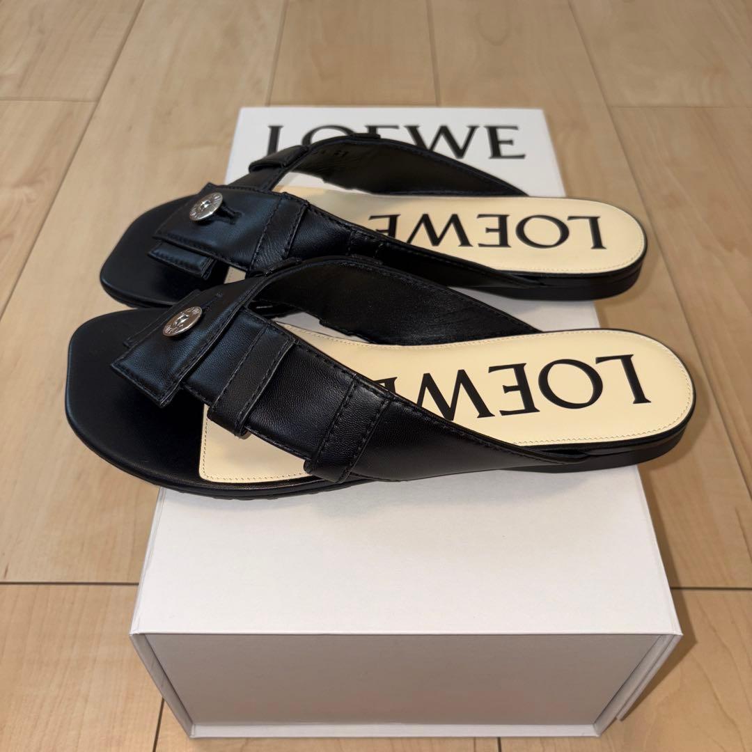 ロエベ LOEWE サンダル ブラック L814465X79 37（約24cm）