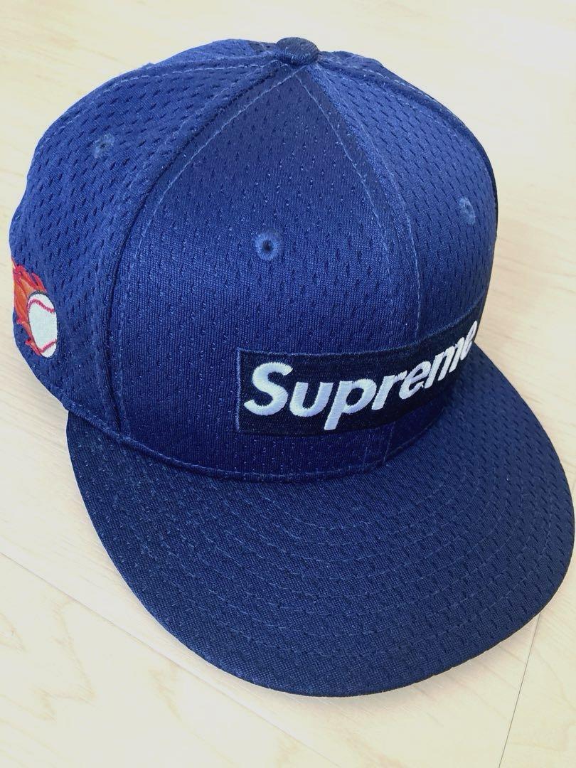 Supreme ニューエラ　メッシュキャップ ネイビー　2018