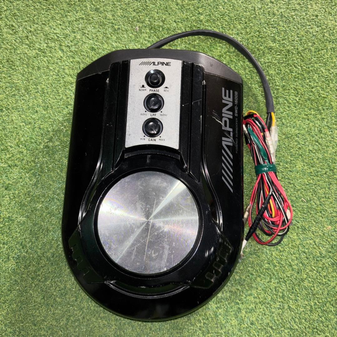 アルパイン　ALPINE サブウーハー　SWD-1600 Alpine JDM Car Audio Powered Subwoofer Sub Woofer SWD-1600