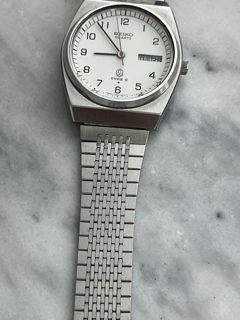 【電池交換済み】希少 SEIKO TYPEⅡ DAYDATE ブルー 曜日 電池交換済み】希少 SEIKO TYPEⅡ DAYDATE ブルー 曜日 メンズ