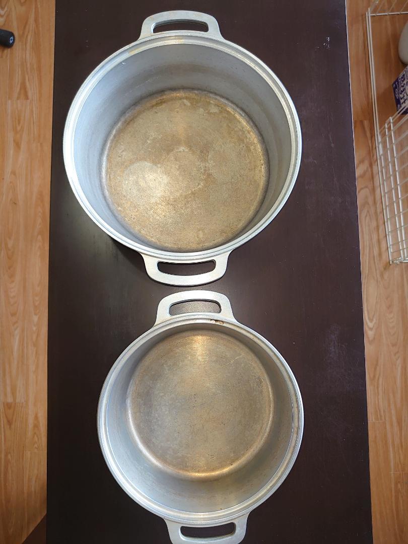 アルミ製 　無水鍋（中古）　2点セット　料理集付き