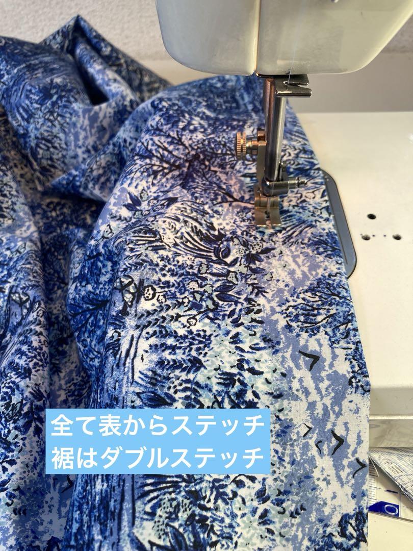 タック入りギャザーのリバティスカート　ハンドメイド