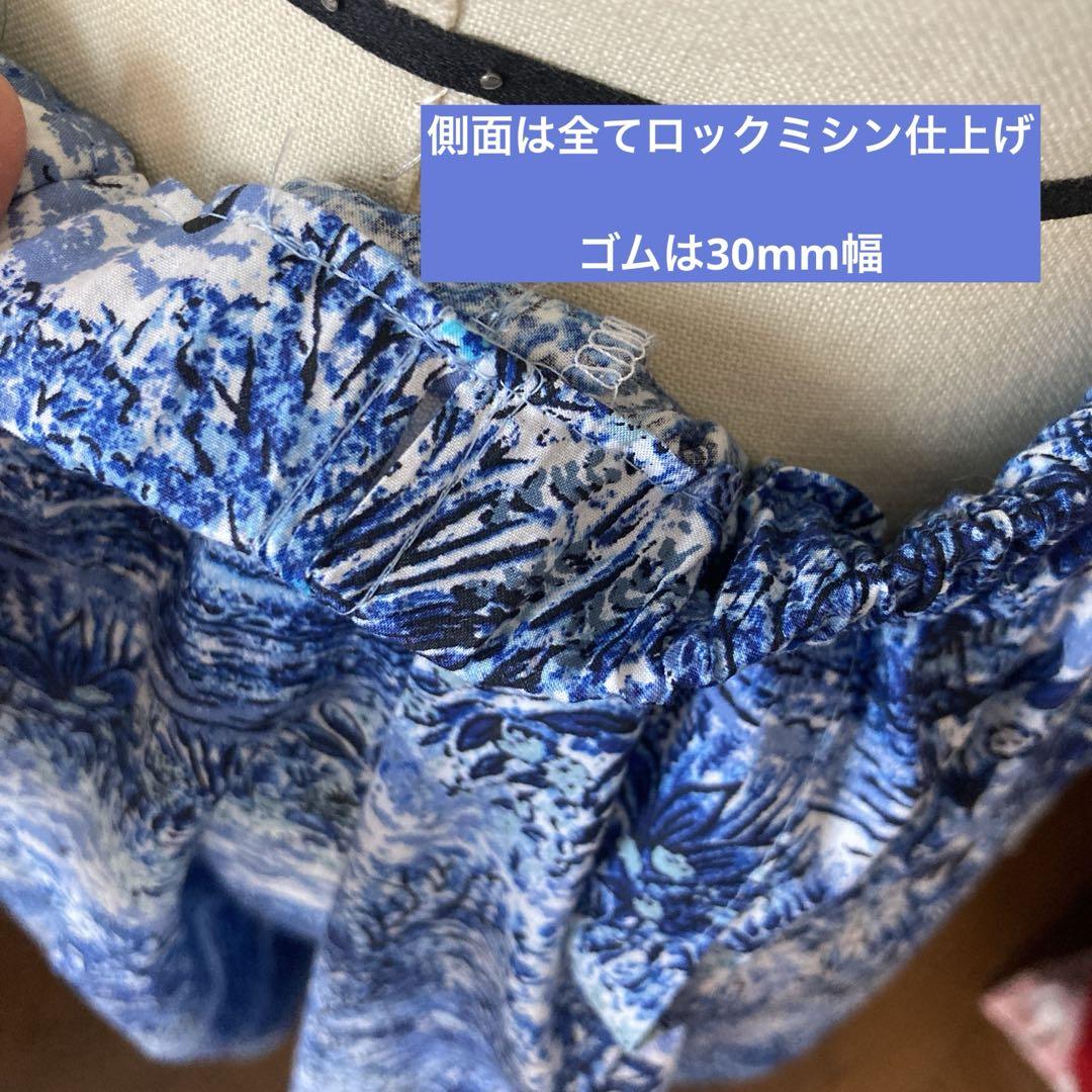 タック入りギャザーのリバティスカート　ハンドメイド