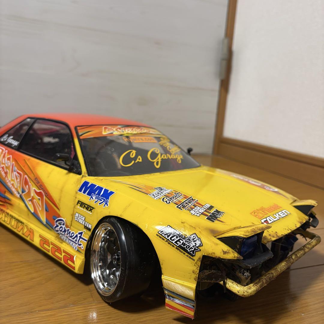 ヨコモ s13 ワンビア 180sx フロント移植 ボロ車仕様