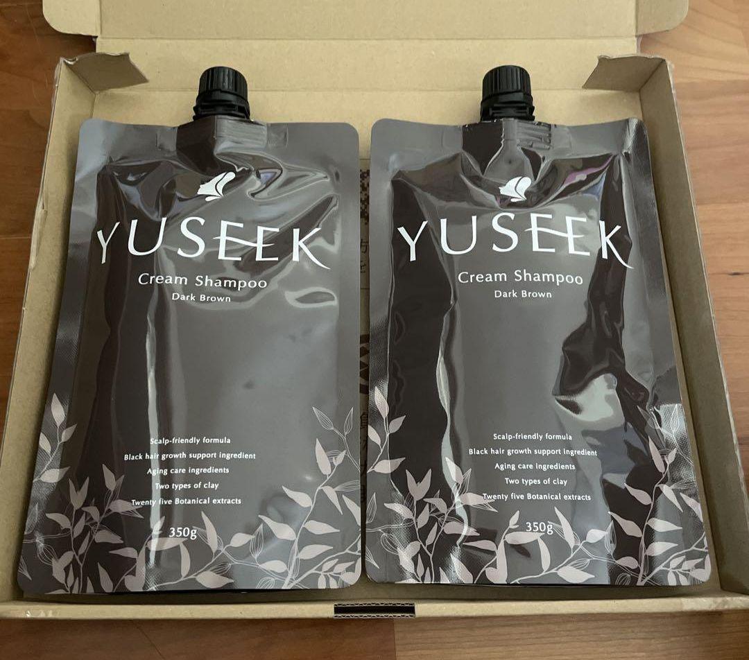 YUSEEK Cream Shampoo Dark Brown 2個セット YUSEEK Cream Shampoo ダークブラウン 350g 2個セット - メルカリ