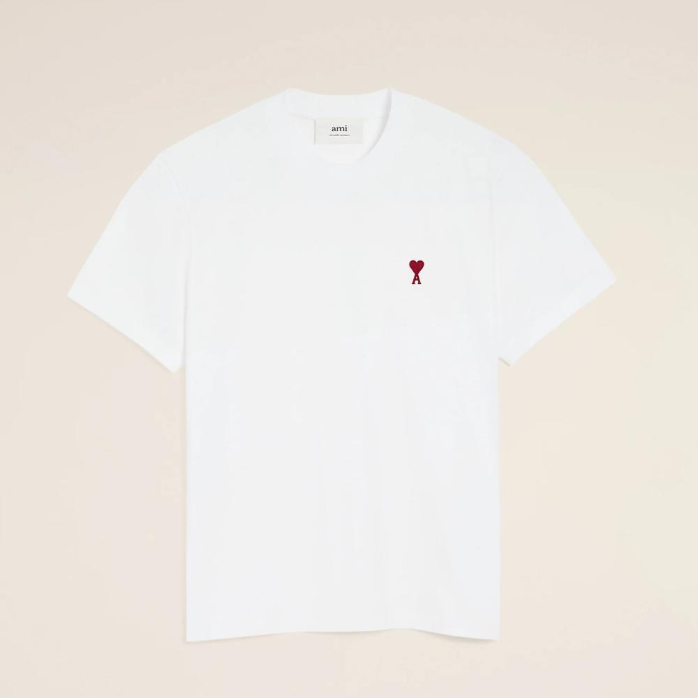 新品未使用！アミパリス Tシャツ M 男女兼用 ホワイト 正規品 ロゴ刺繍