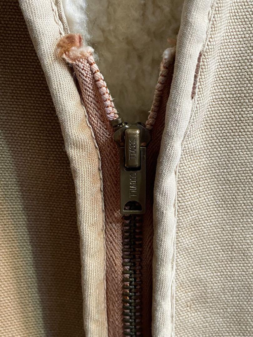 Carhartt ベージュ ベストmade in usa 70sビンテージ - メルカリ