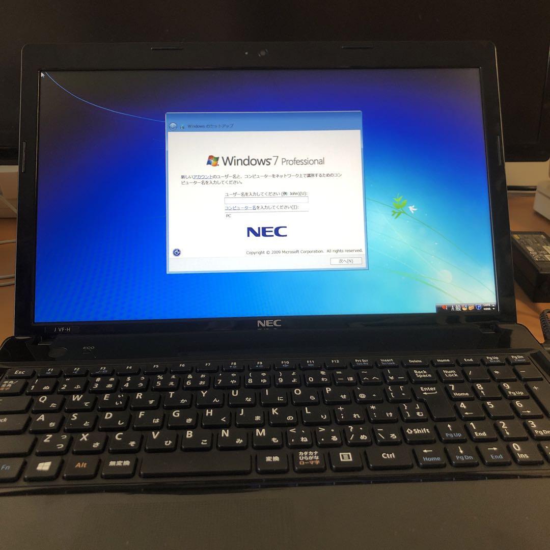 【美品】NEC VersaPro Windows 7 ノートPC NEC VersaPro Windows 7 ノートPC