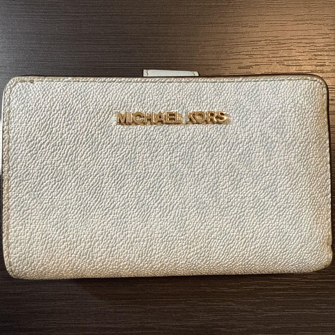 MICHAEL KORS ホワイト 二つ折り財布