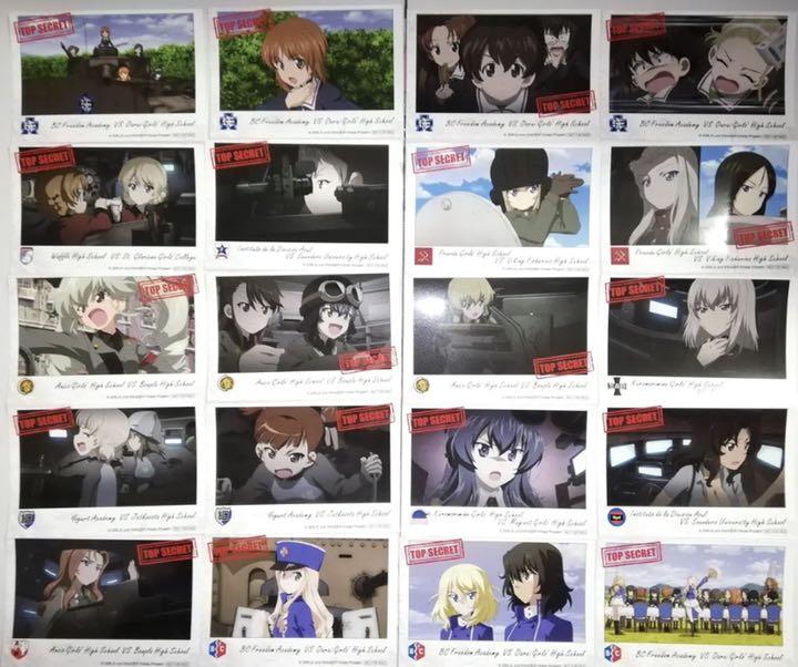 50 Off キャラクターグッズ ガルパンキャラポップストア L版ブロマイド 特典コンプ枚