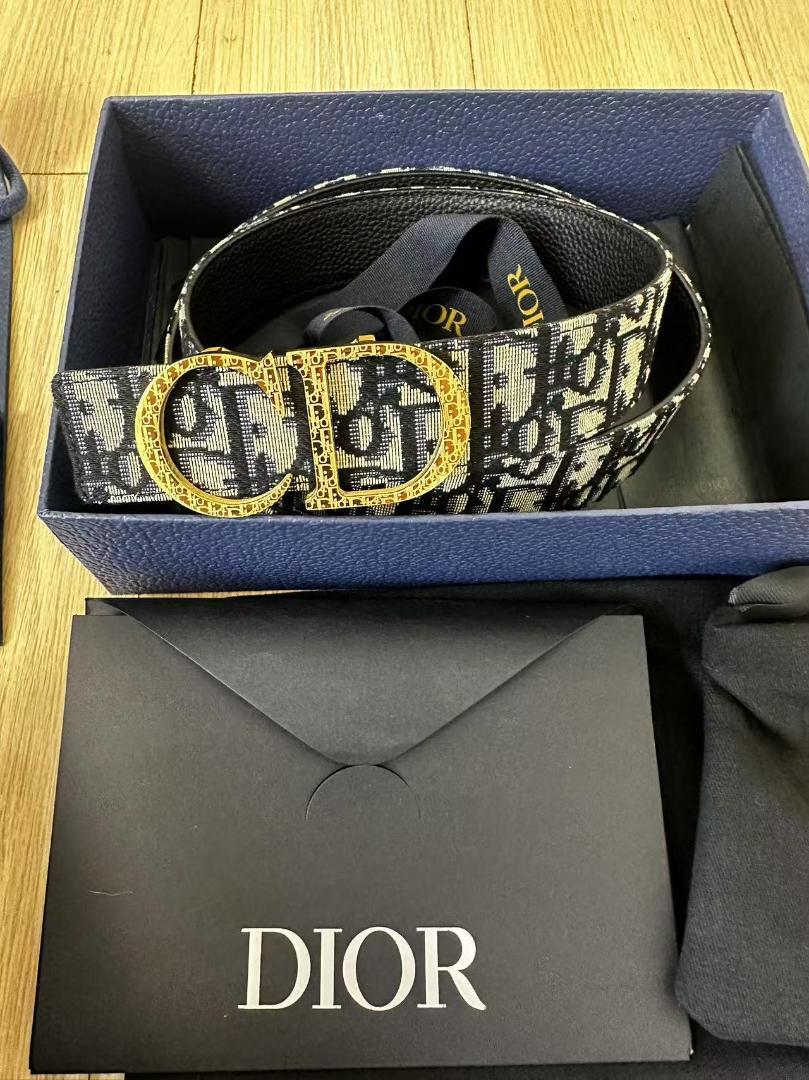 Dior リバーシブル ベルト オブリーク ロゴ バックル - メルカリ