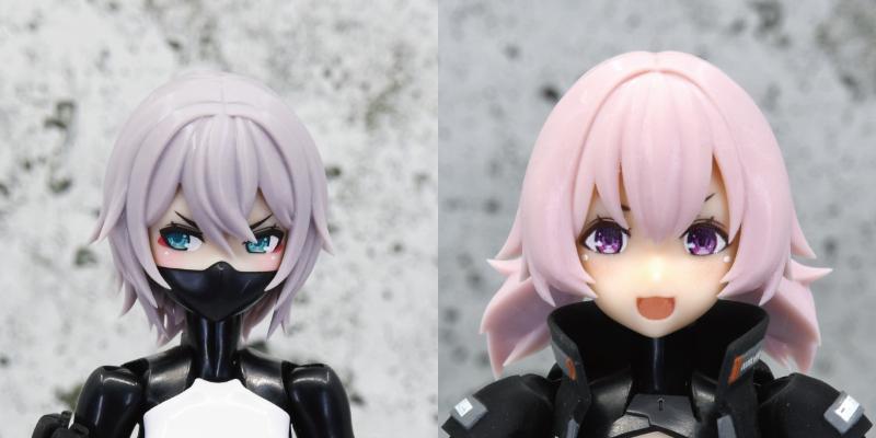 BLUEPRINT. メガミデバイス ヘアパーツ 朱羅忍者 スサノヲ 九尾