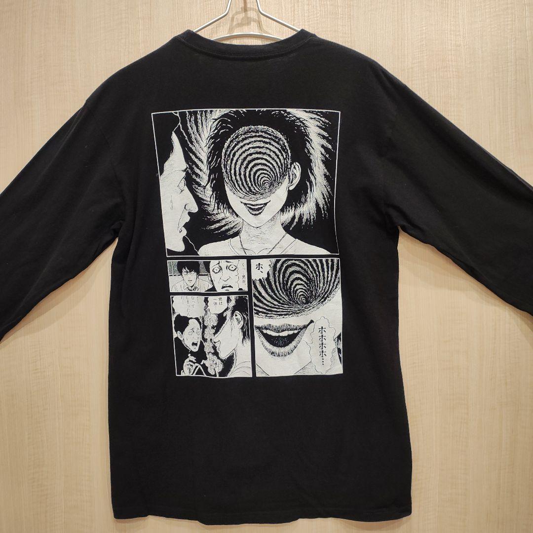 伊藤潤二　うずまき　ロングT ブラック　ホラー UZUMAKI ブラック М