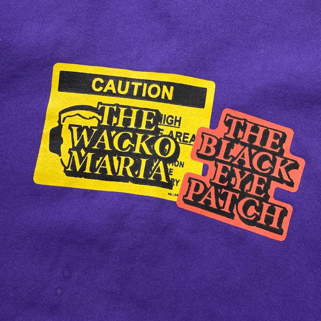 ワコマリア × ブラックアイパッチ スウェットパーカー Mサイズ パープル