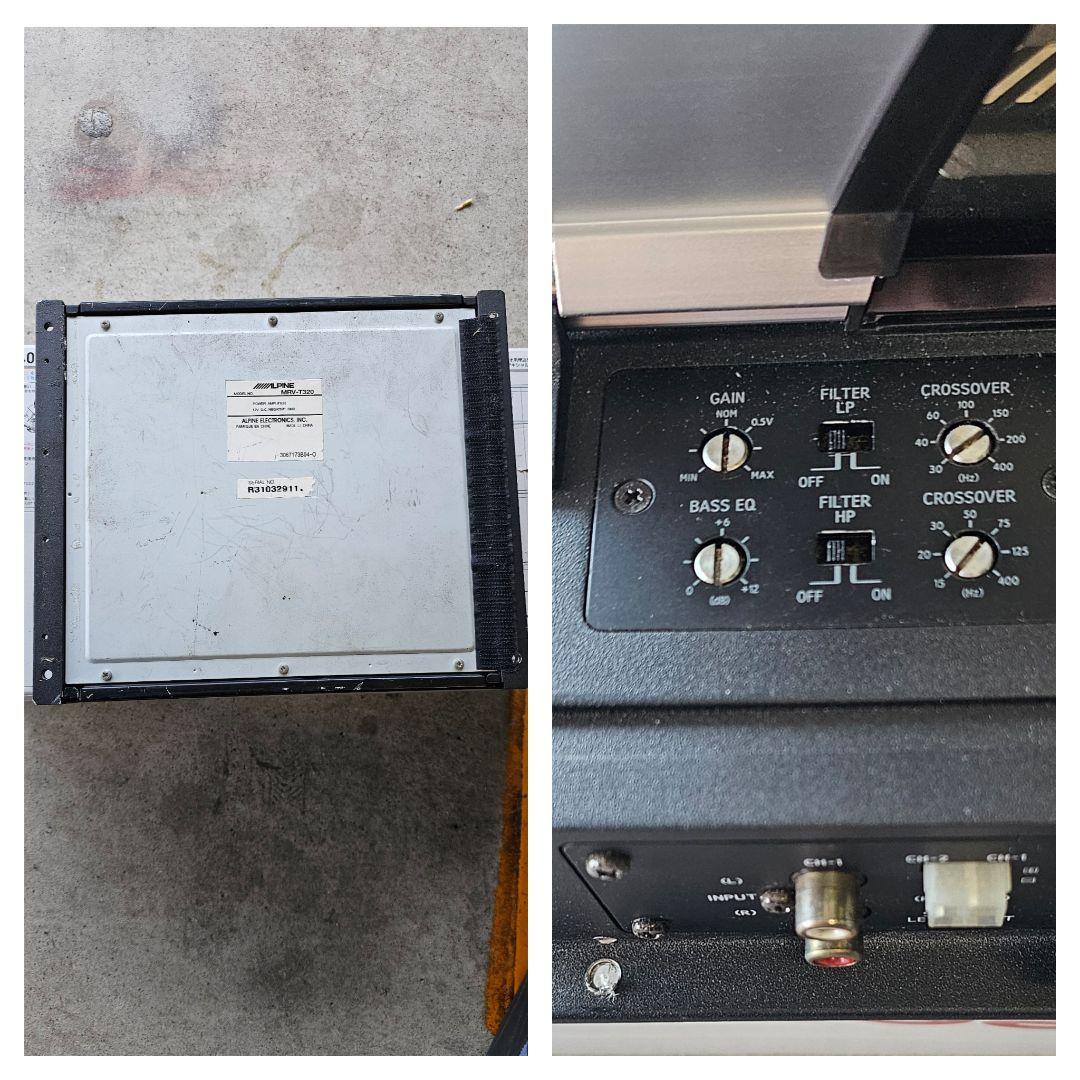 動作確認済み アルパイン MRV-T320 2chアンプ 動作確認済み アルパイン MRV-T320 2chアンプ