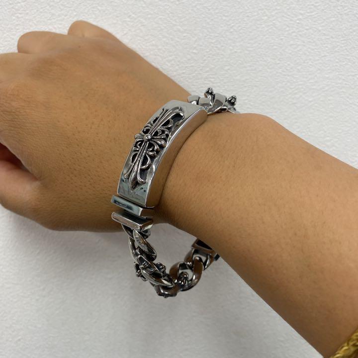 ステンレス ダガー ブレスレット ブレス フローラルクロス IDブレスレット8 - メルカリ ステンレス ダガー ブレスレット ブレス フローラルクロス IDブレスレット8 - メルカリ