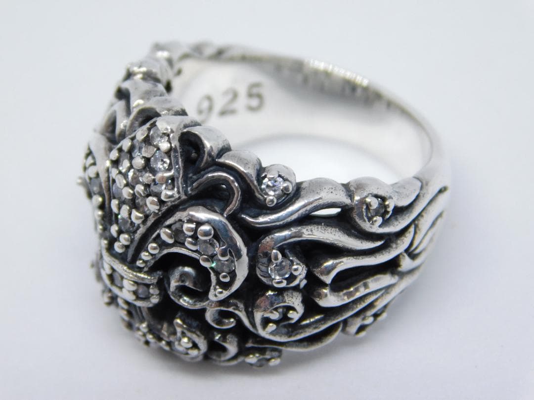 15号 新品 ナチュラルボーンアディクション リング ユリ ジルコニア