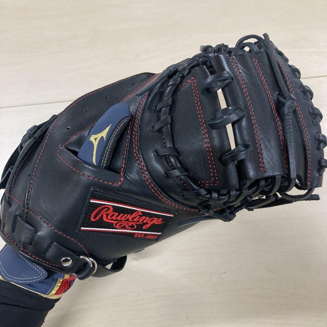 Rawlings ハイパーテック キャッチャーミット ブラック 軟式用