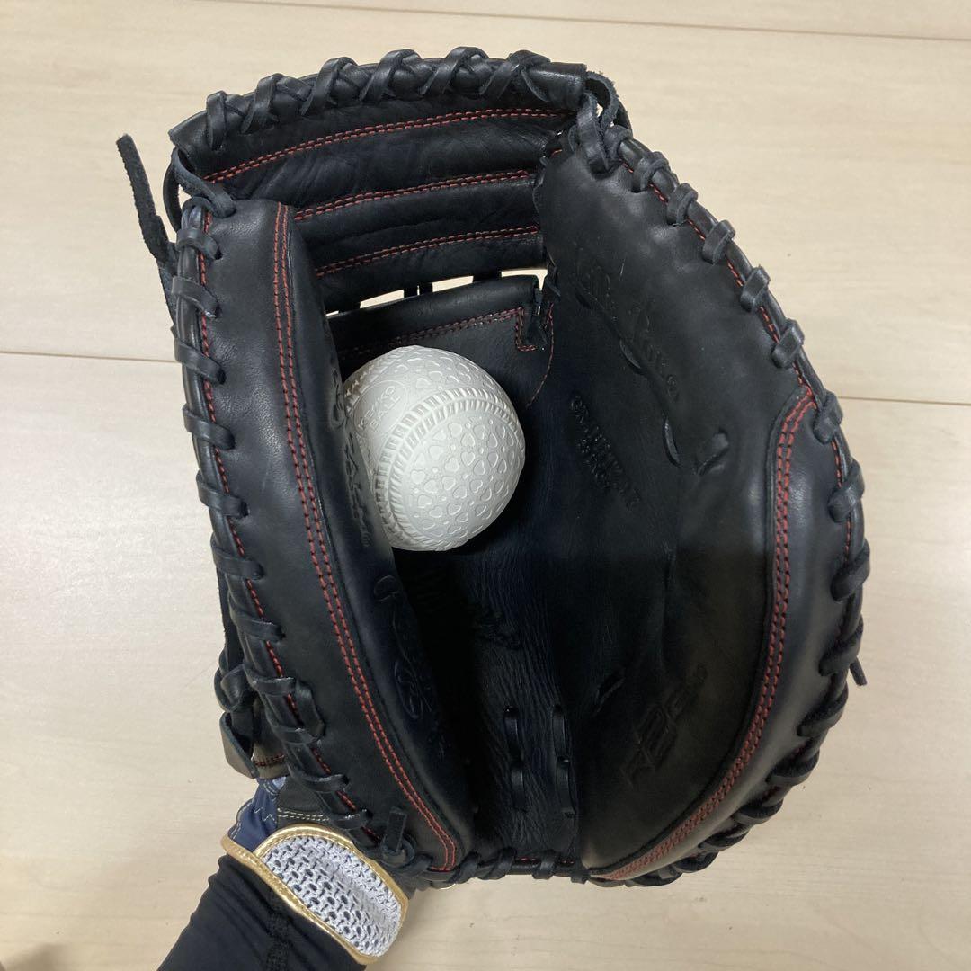 Rawlings ハイパーテック キャッチャーミット ブラック 軟式用