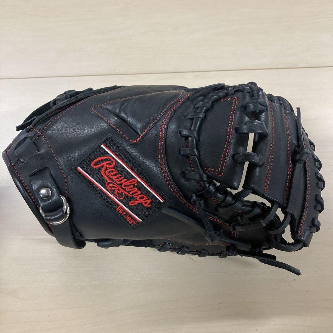 Rawlings ハイパーテック キャッチャーミット ブラック 軟式用