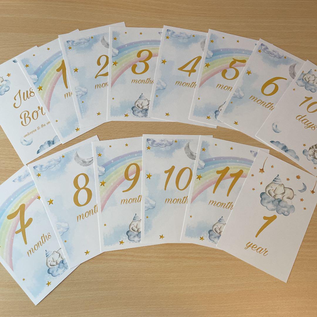 マンスリーカードjustborn 1〜11months 1year100days