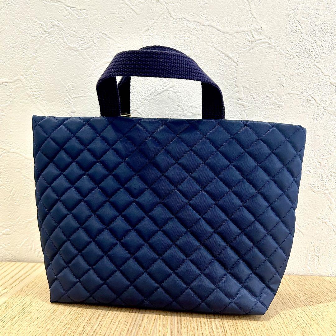【美品】フェイラー　feiler 学校フェイラー　バッグインバッグ FEILER - FEILER バッグインミニバッグ ♩ハイジ ネイビー 学校