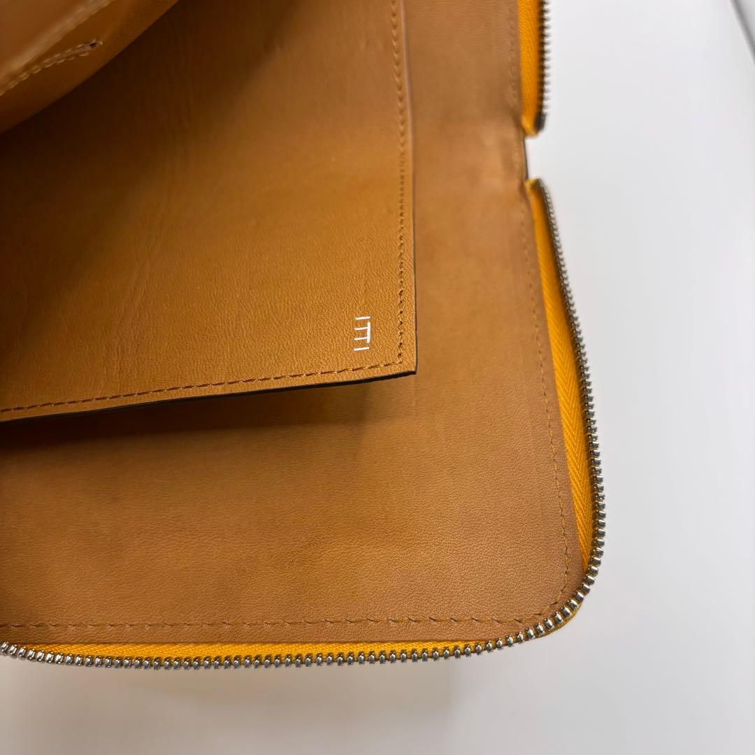 ITTI SMART MID WLT 二つ折り財布 イエロー レザー イッチ ITTI SMART MID WLT 二つ折り財布 イエロー レザー イッチ