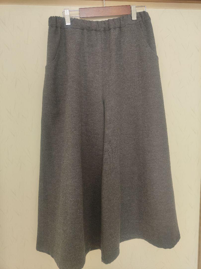 nofl コットンウールカルゼワイドパンツ