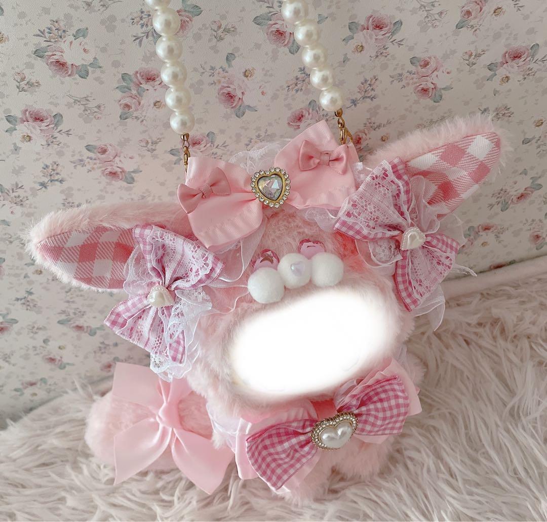 １６cmぬい服♡韓国風ロリータゆめかわ姫系♡猫の着ぐるみ♡ピンク
