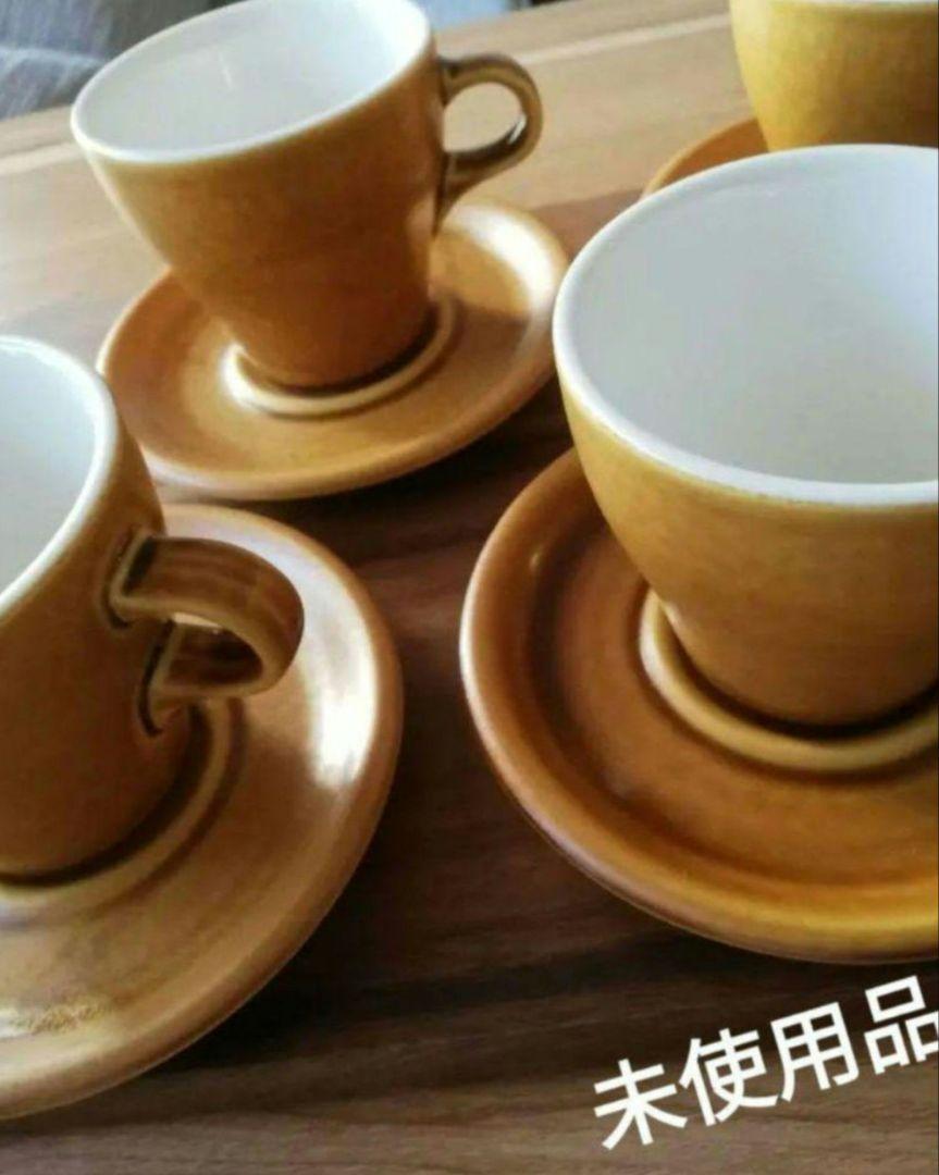 未使用品◆コーヒーカップ&ソーサー4客