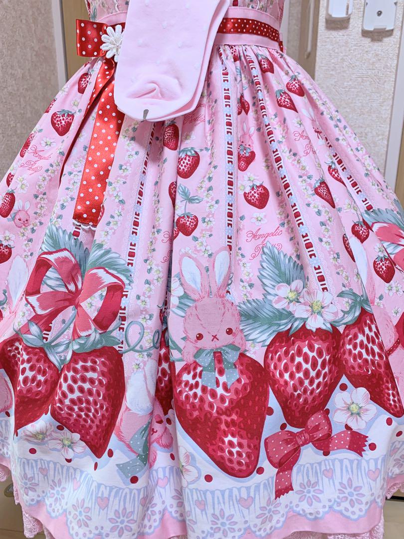 タグあり美品】リトルバニーストロベリー JSK ソックスset