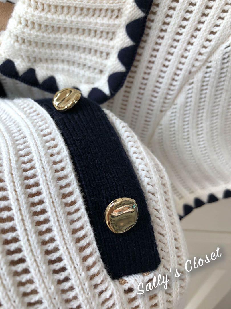❤️24秋新作 新品♡ SelfPortrait 白ニットミニワンピース♡ B71