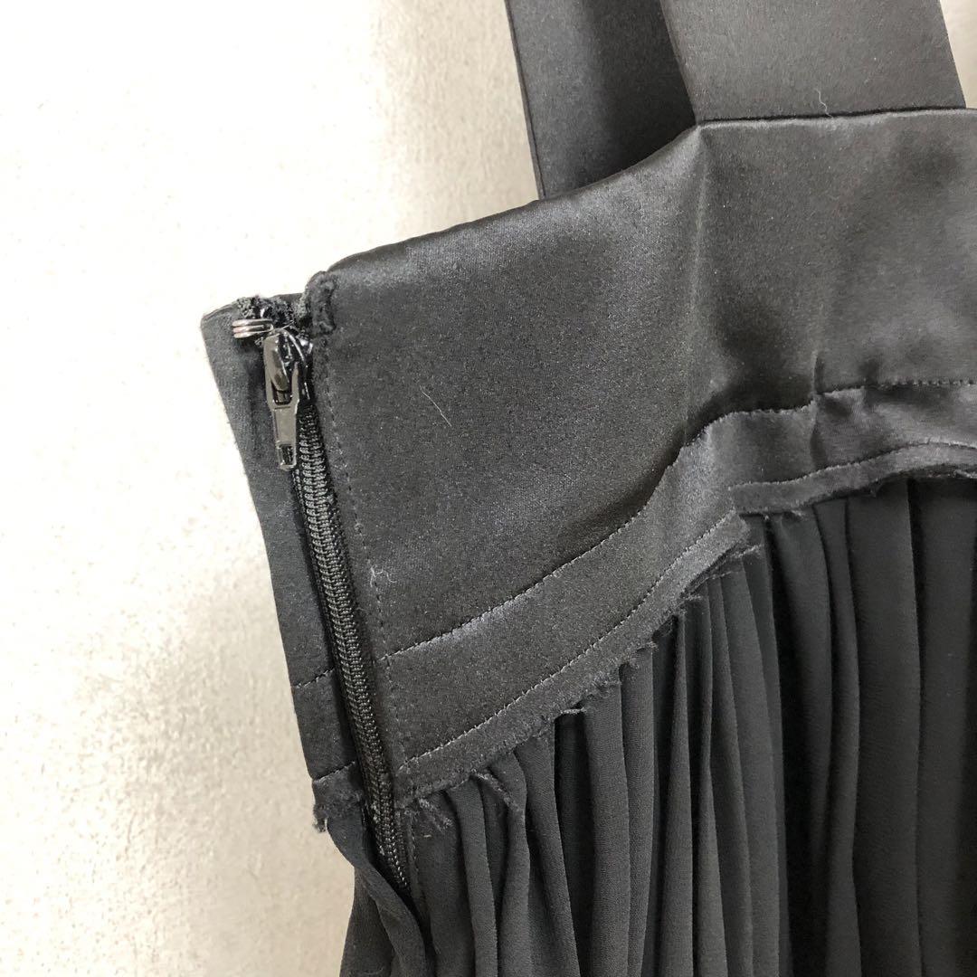 COMME des GARCONS 異素材切替ジャンパースカート 黒 ブラック