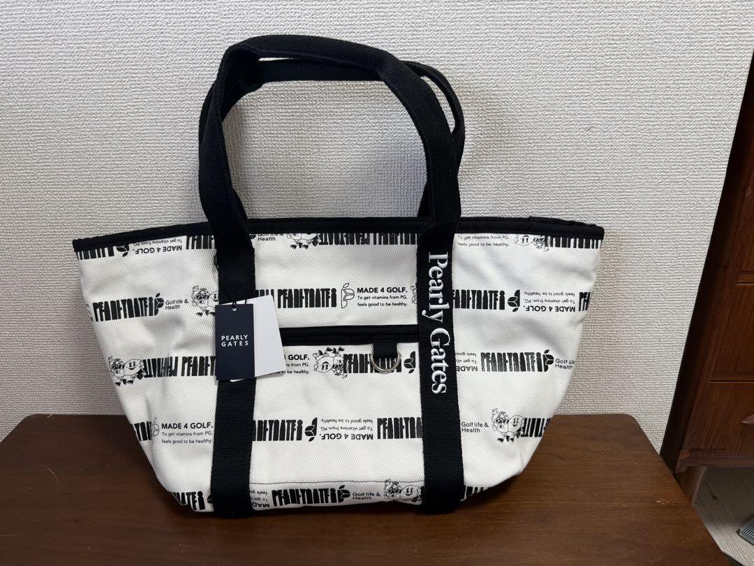 【PEARLY GATES】ボーダー柄ロッカーバッグ 未使用品