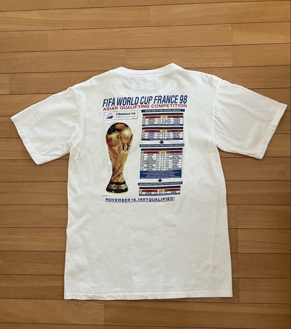 レア】サッカー 日本代表 フランスワールドカップ 1998 Tシャツ