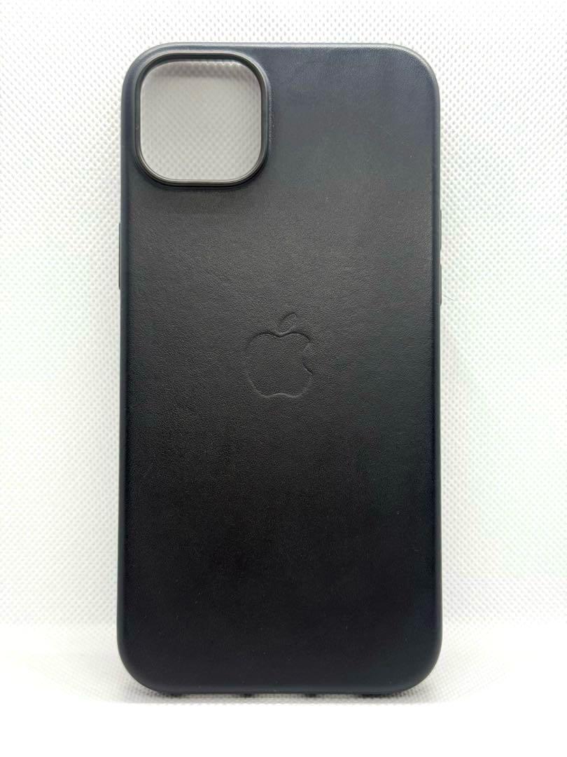 純正Apple レザーケース ブラック iPhone14plus