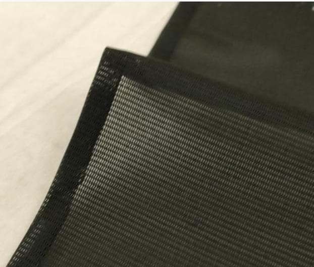 洗える着物②　黒　団扇　付下げ