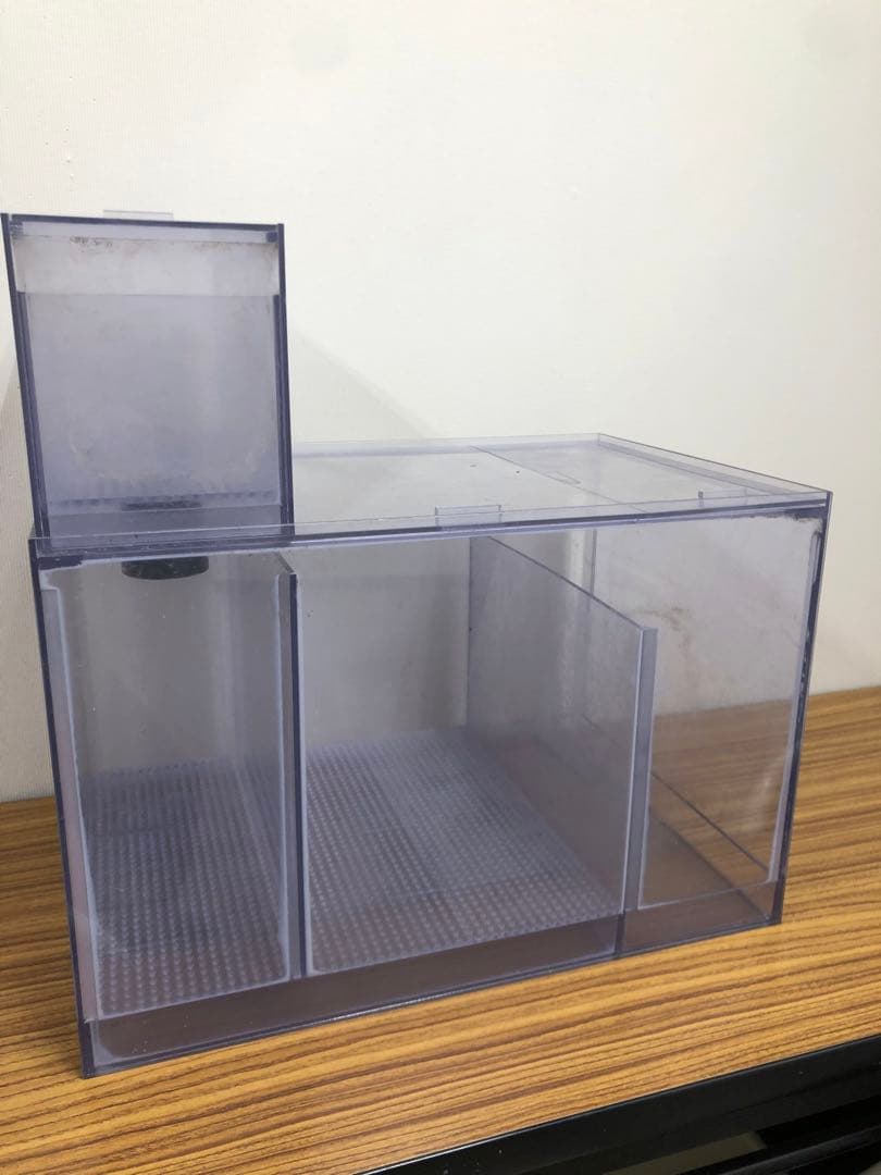 塩ビ濾過槽+ウールBOX　450ｘ300ｘ300三層式