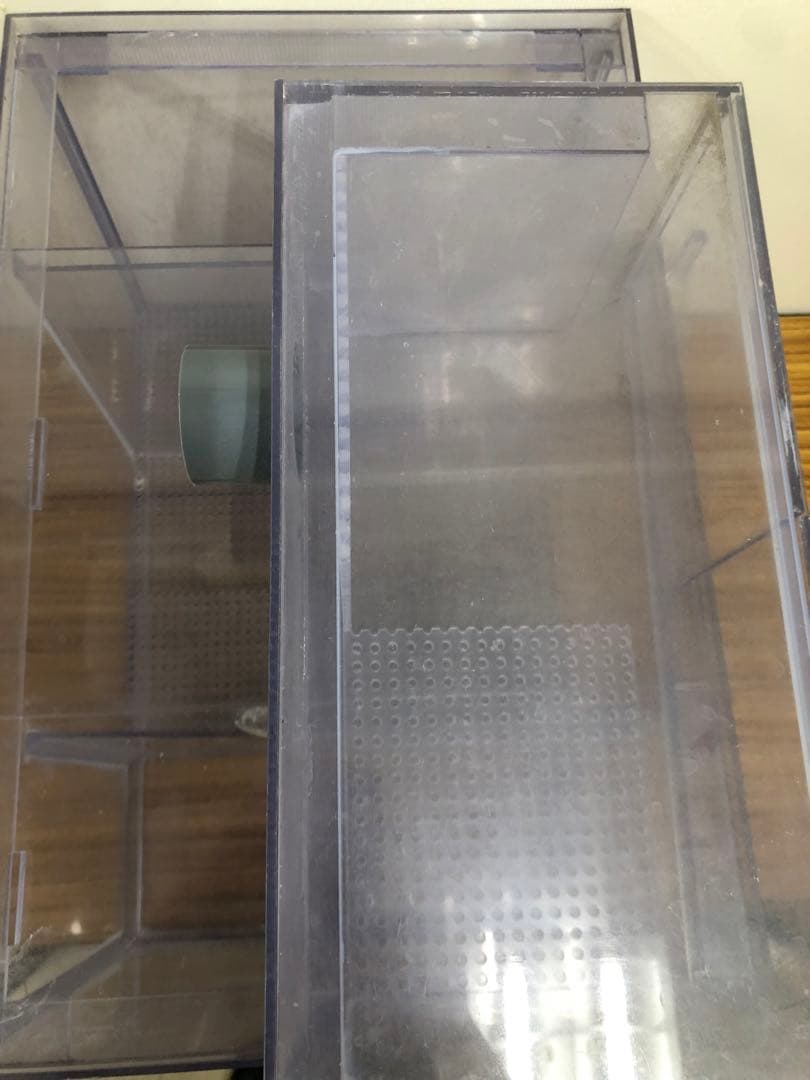 塩ビ濾過槽+ウールBOX　450ｘ300ｘ300三層式