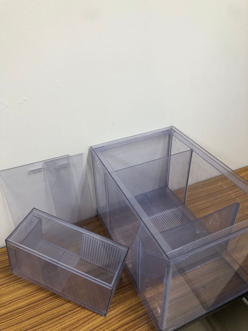 塩ビ濾過槽+ウールBOX　450ｘ300ｘ300三層式