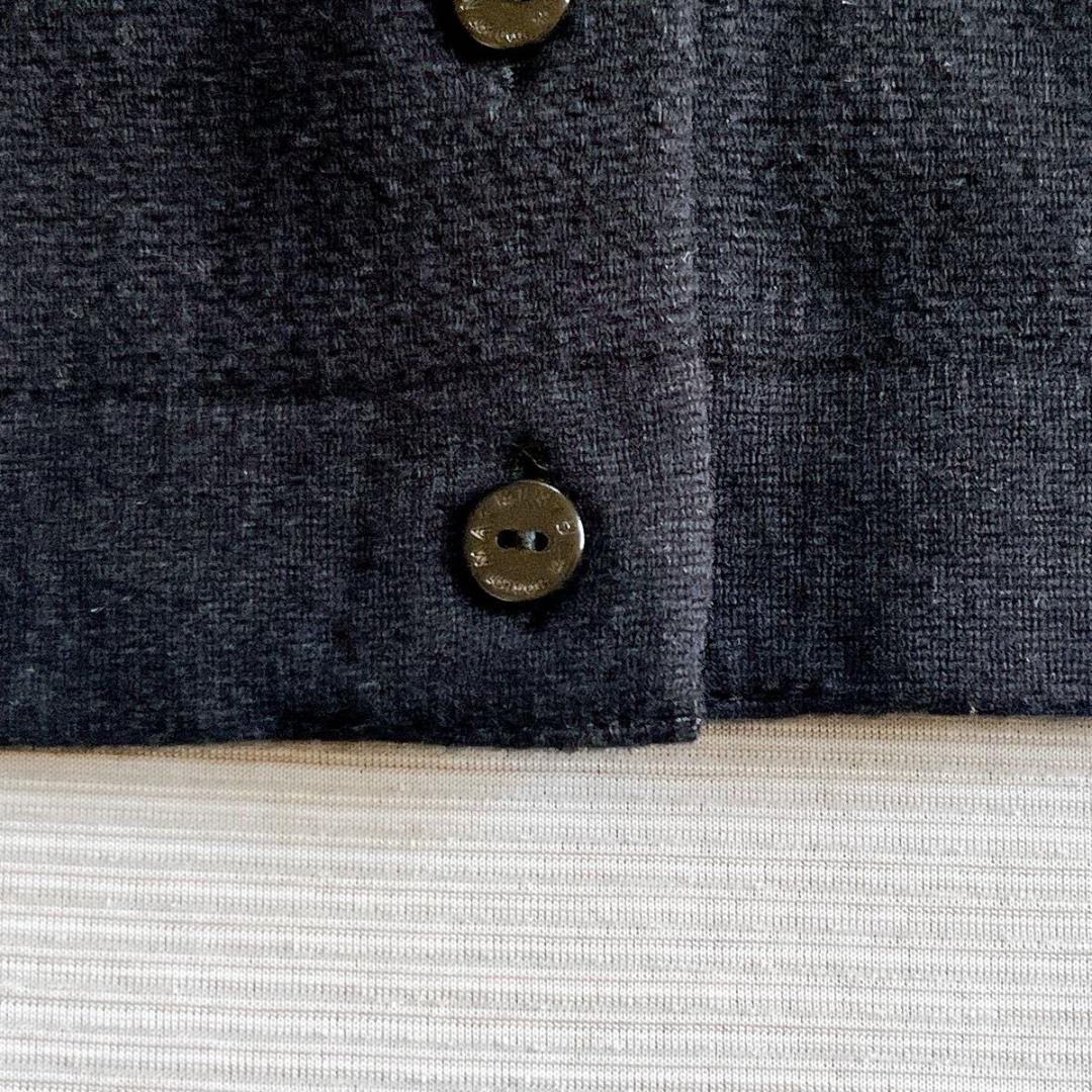 美品【マッキントッシュ】ウールカシミヤショートカーディガン ブラック 38