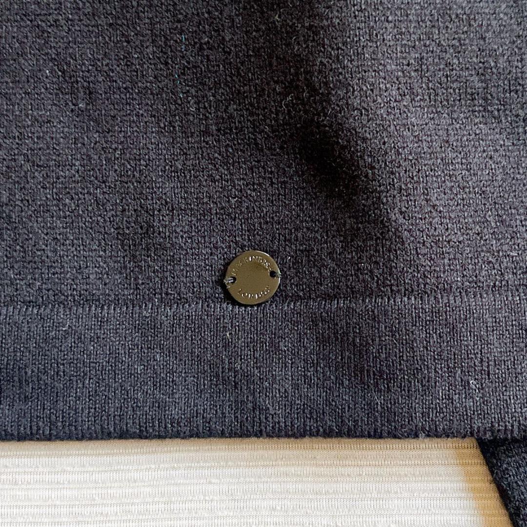 美品【マッキントッシュ】ウールカシミヤショートカーディガン ブラック 38