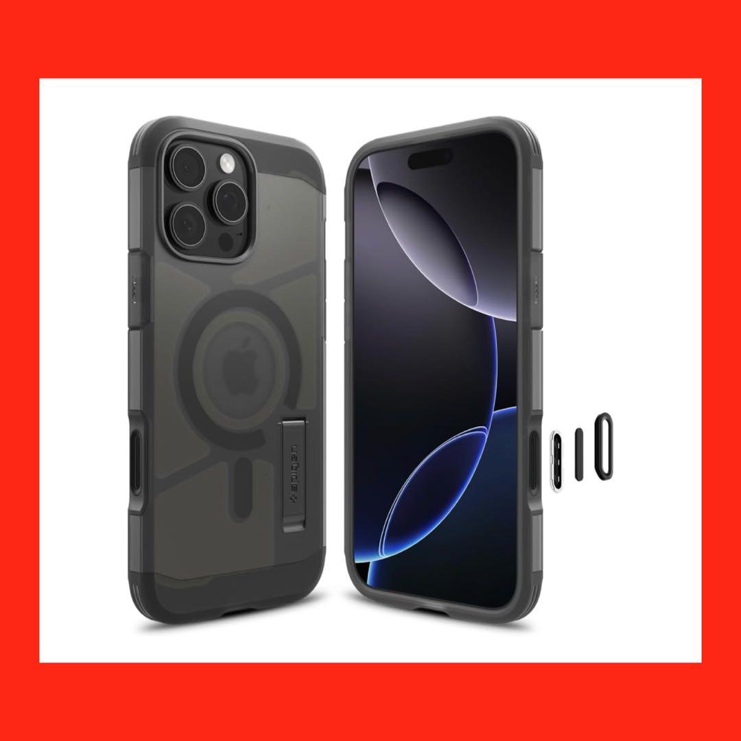 Spigen iPhone16Pro タフアーマーマグフィット フロストブラック