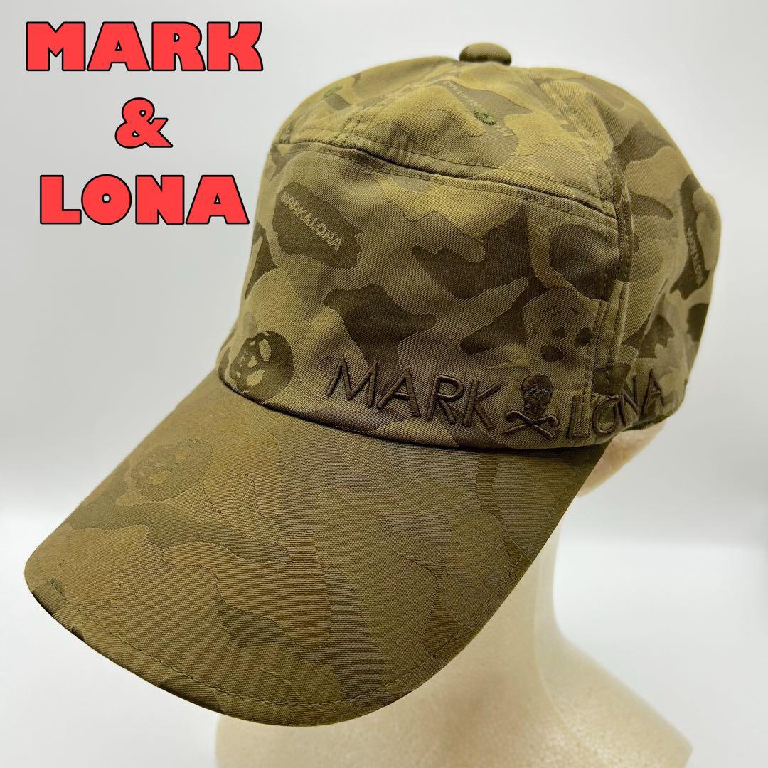 【MARK & LONA】キャップ　ドクロ柄　帽子　刺繍　ユニセックス　ゴルフ