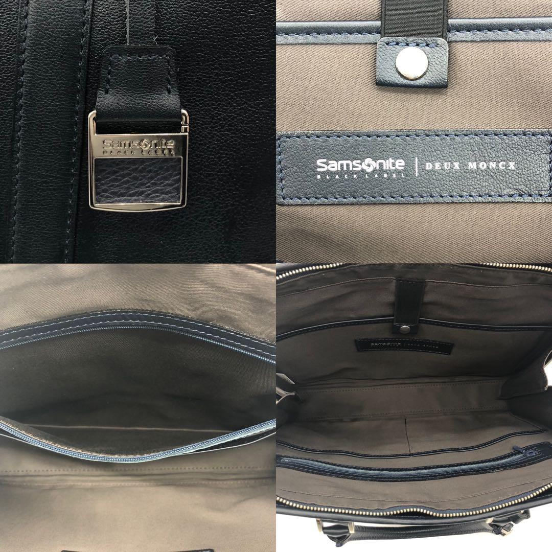 極美品】サムソナイト 2way オールレザー ブリーフケース A4対応 濃紺