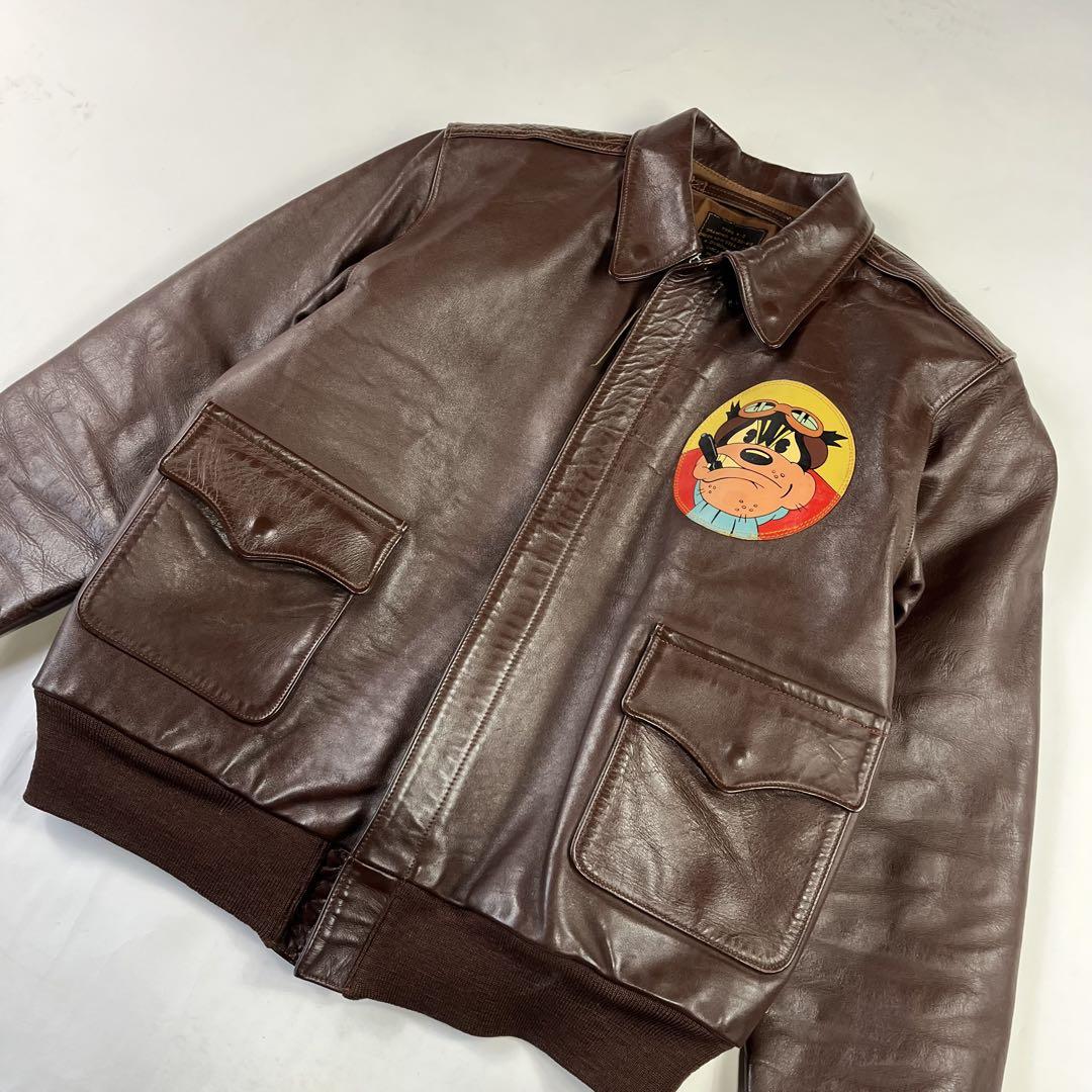 USA製 ロストワールドＪ.A.DUBOW A-2 フライトジャケット レザー