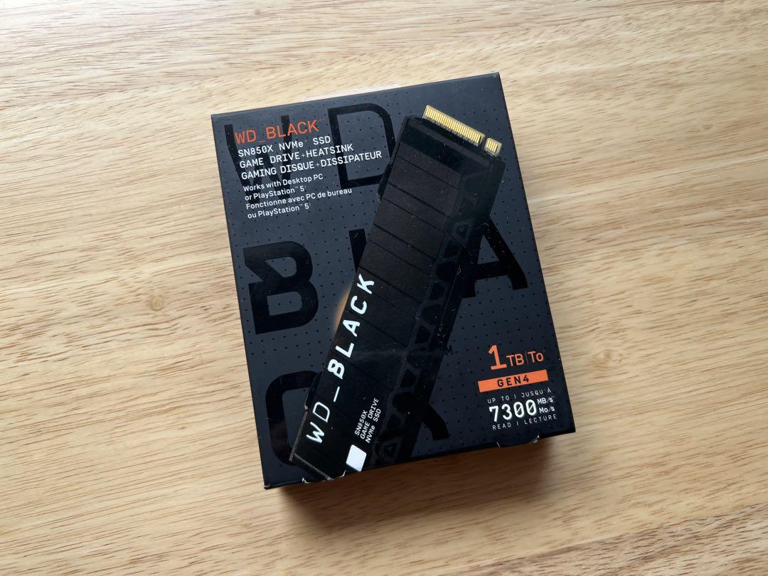 WD_Black SN850X NVMe M.2 SSD 1TB ヒートシンク