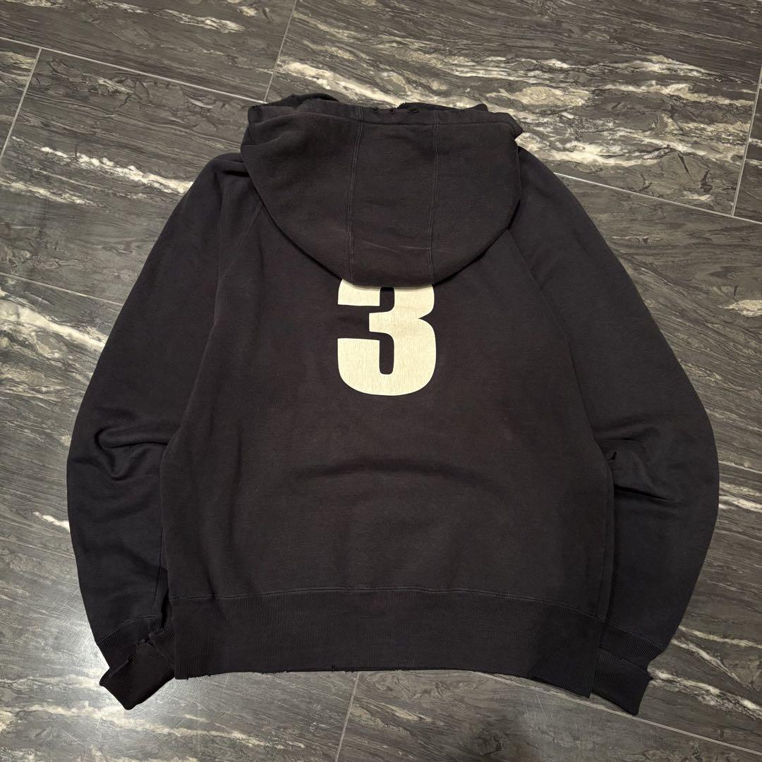 TMT YOURS BIG 3 ダメージ加工 パーカー