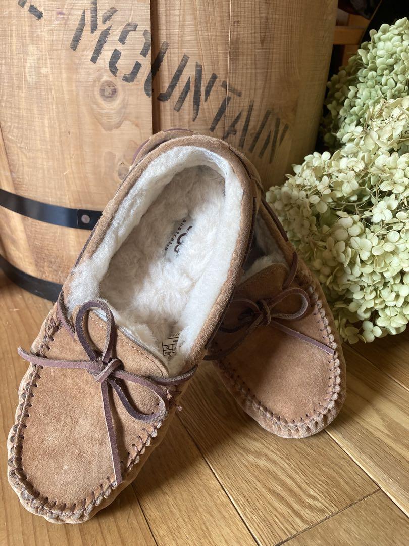 おまけ付き アグ UGG モカシン シューズ モコモコ ムートン スリッポン おまけ付き アグ UGG モカシン シューズ モコモコ ムートン スリッポン