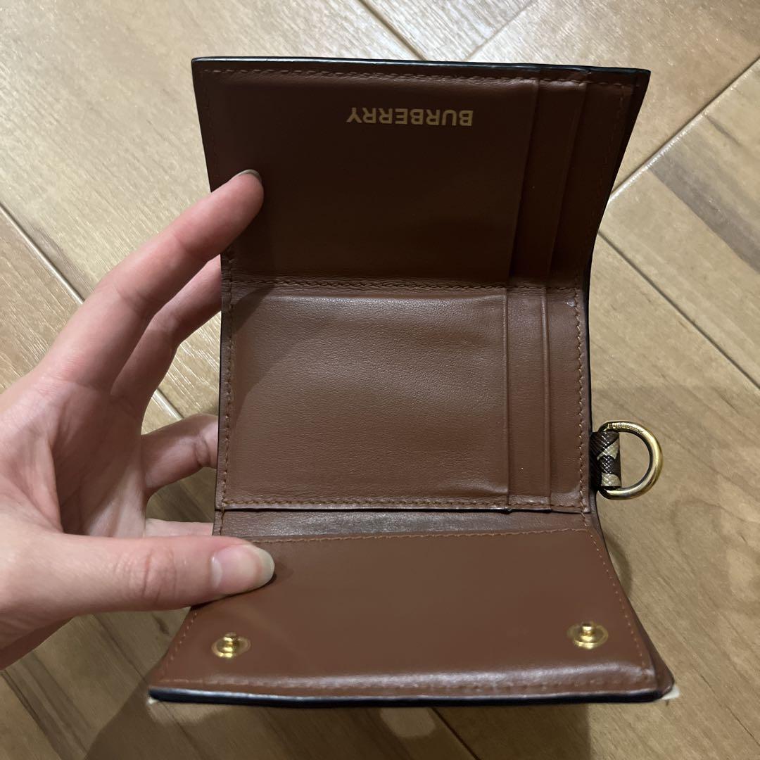 美品 BURBERRY TB ロゴ 三つ折り財布 カーフレザー ブラウン 楽天市場】【最大5,000円クーポン】バーバリー BURBERRY 財布